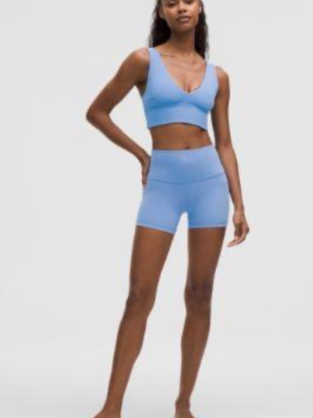 lululemon athletics Sports Bra&High-Waist Bike Shorts.Excellent condition.S/M